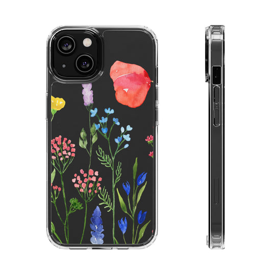 Wildflower Clear Phone Case