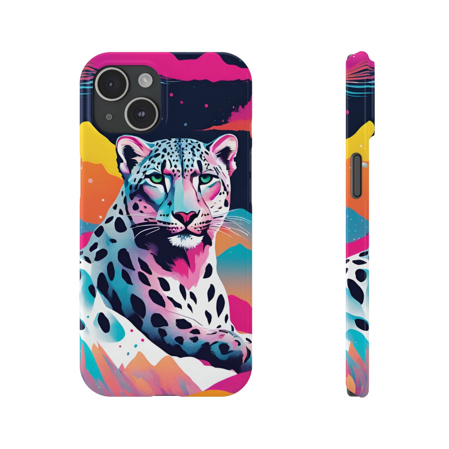 Snow Leopard Slim Phone Case