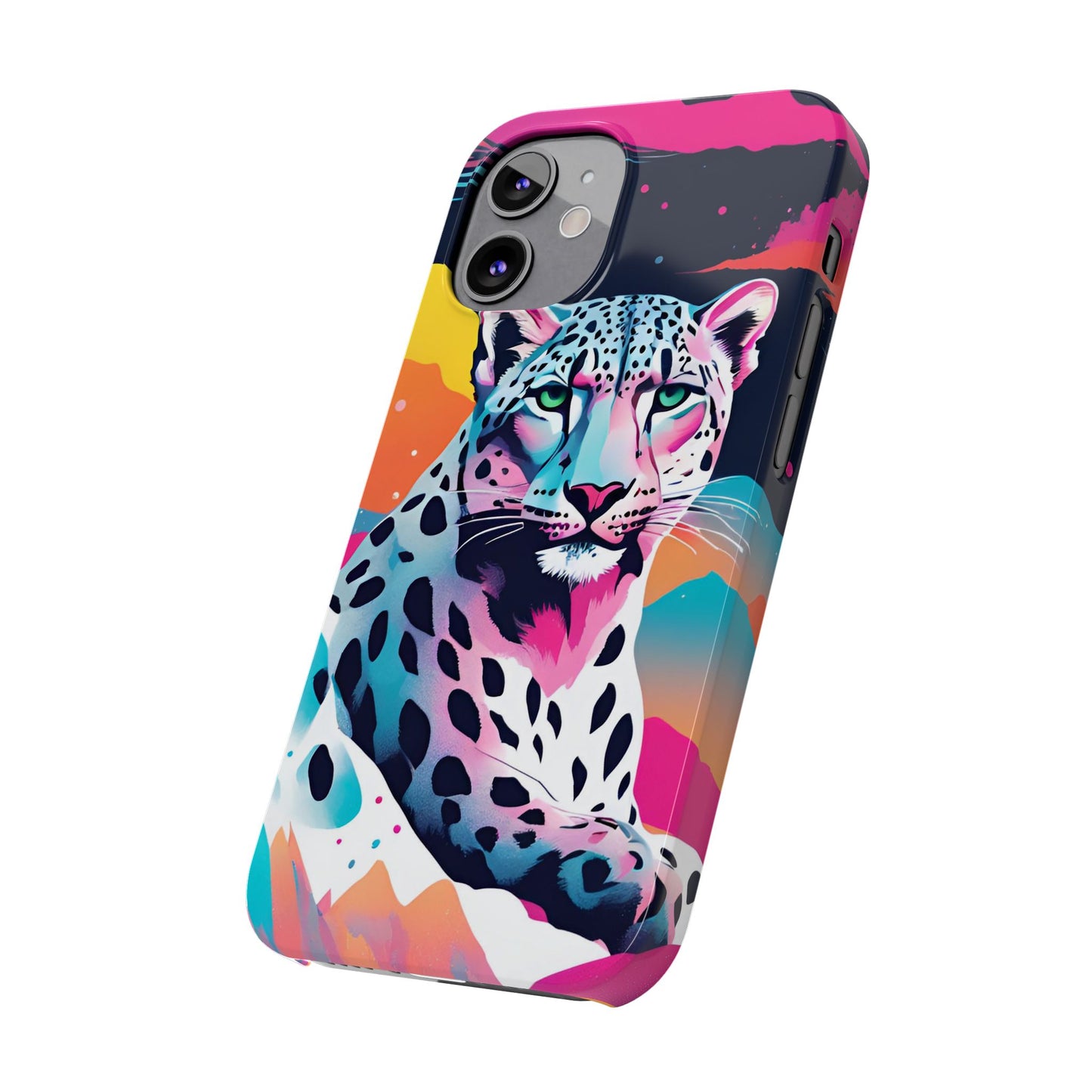 Snow Leopard Slim Phone Case