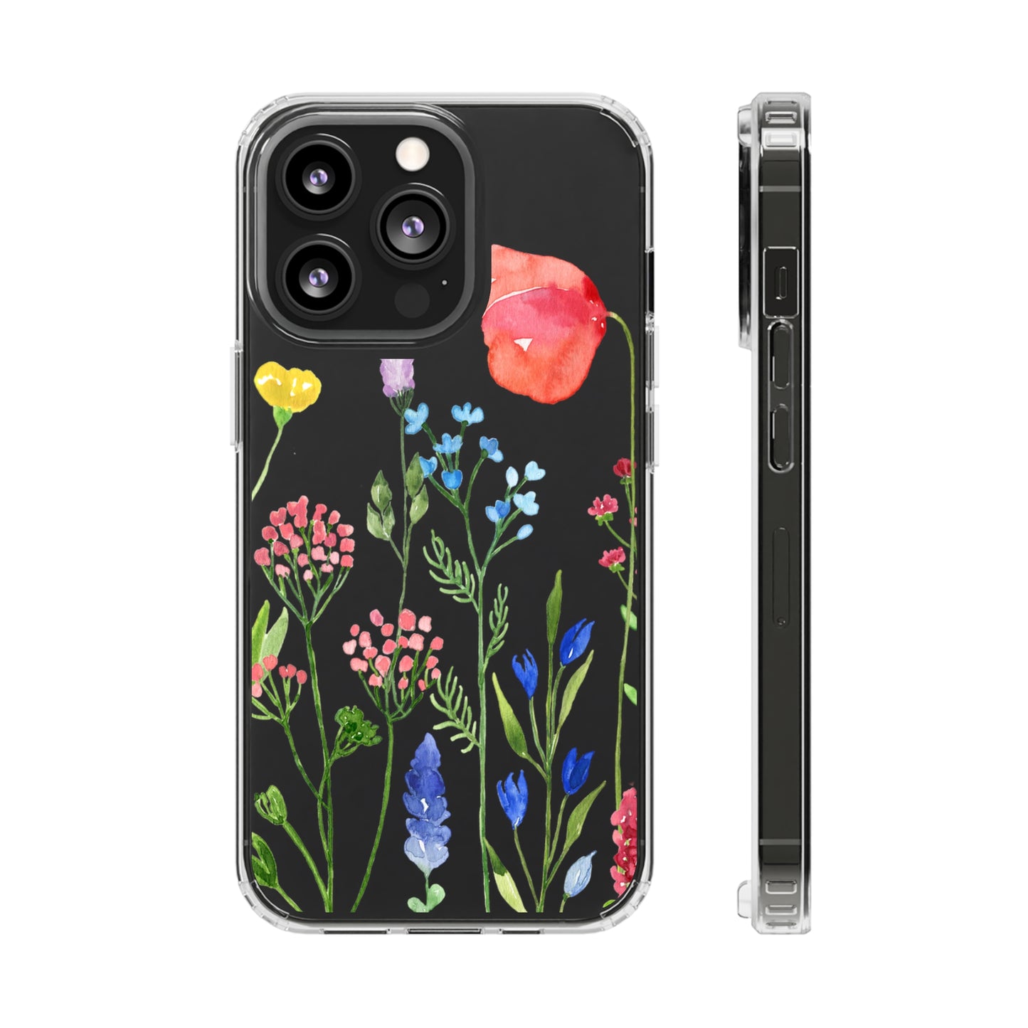 Wildflower Clear Phone Case