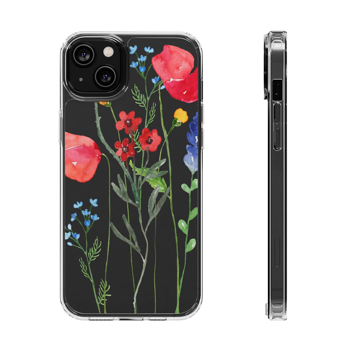 Wildflower Clear Phone Case