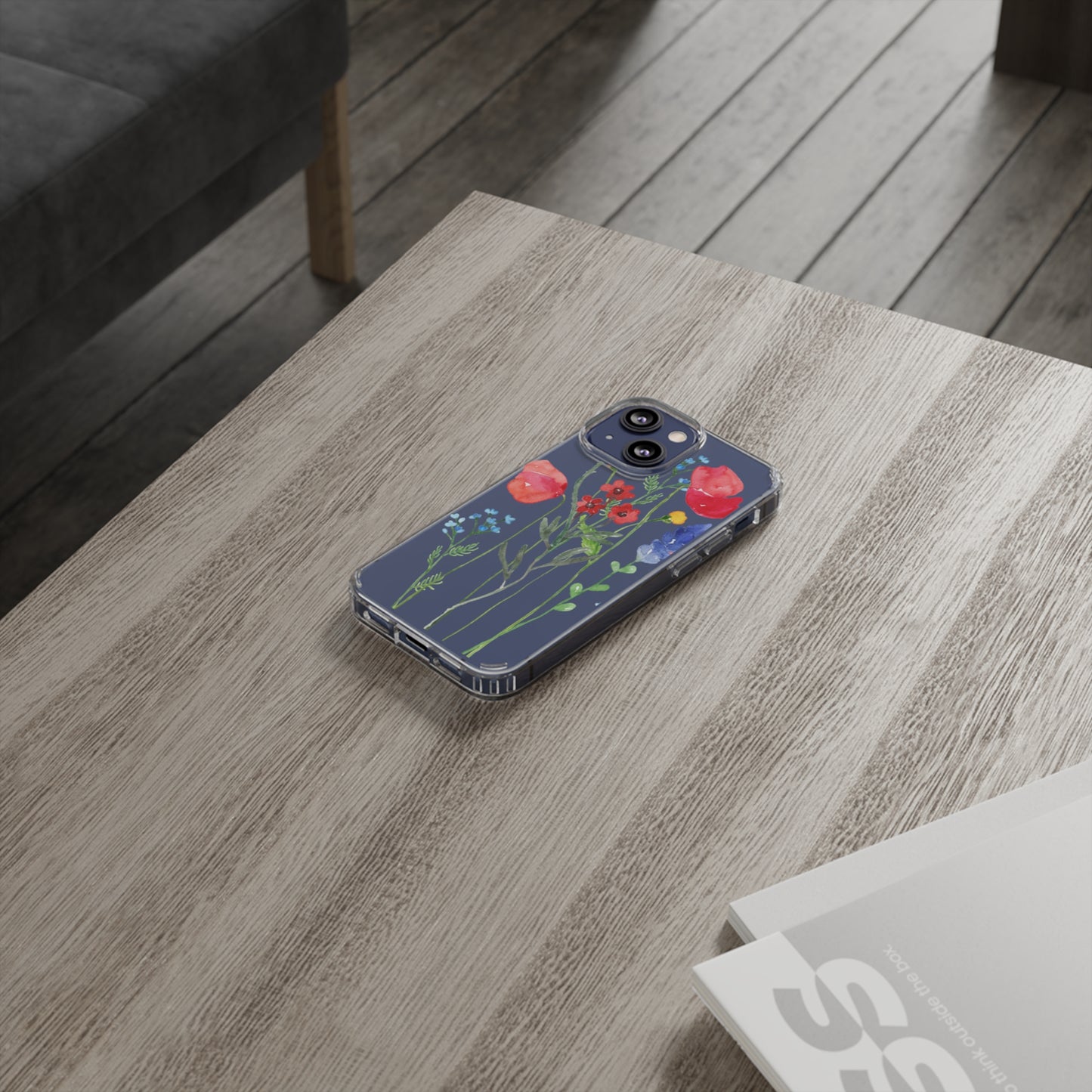 Wildflower Clear Phone Case