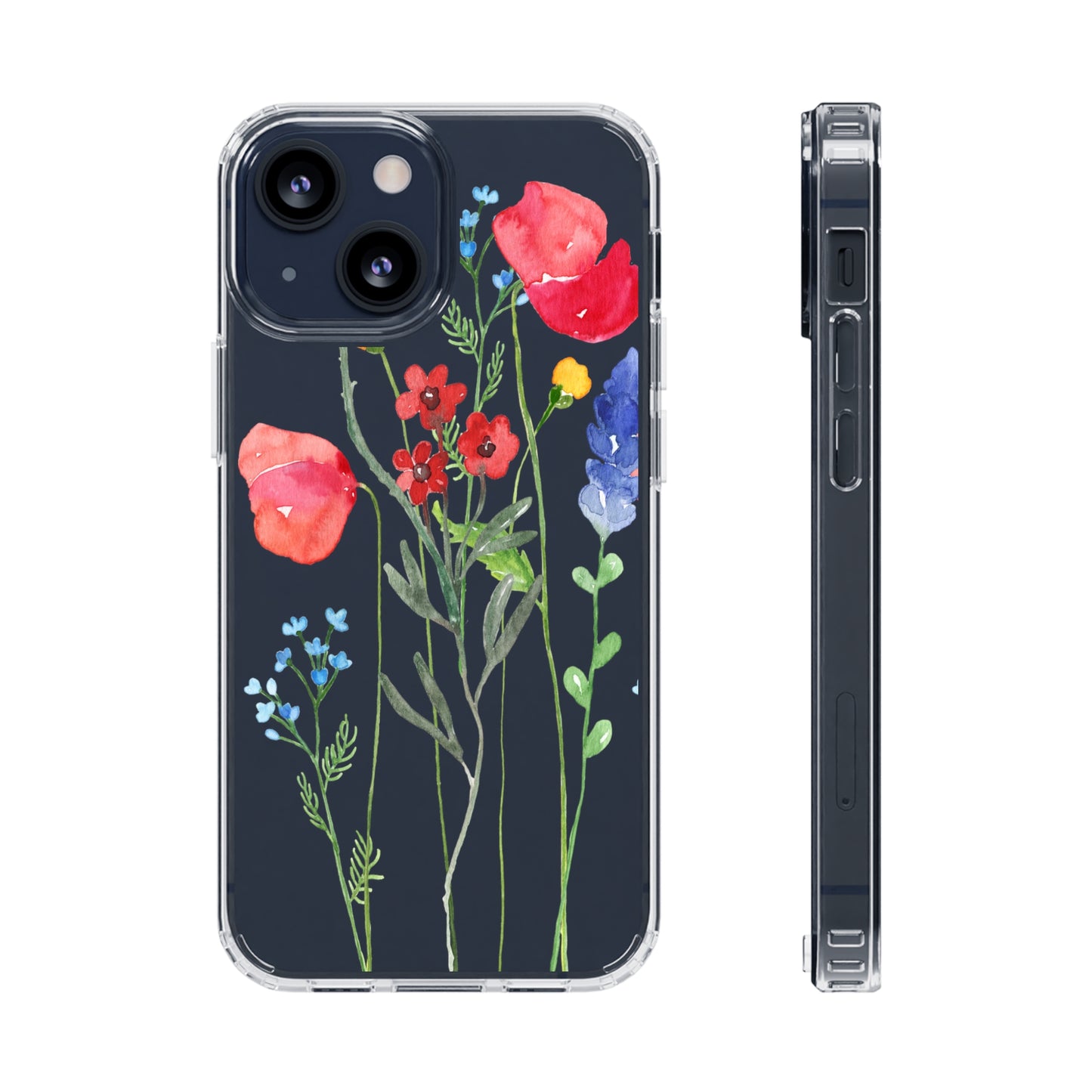 Wildflower Clear Phone Case