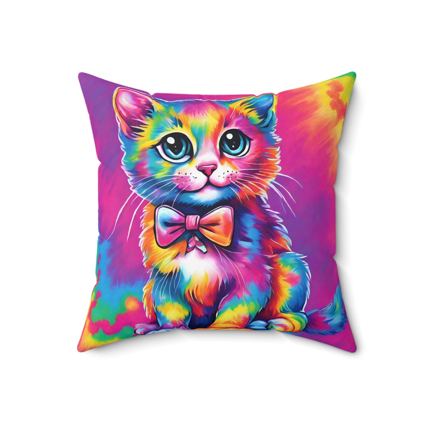 Kitten Faux Suede Pillow