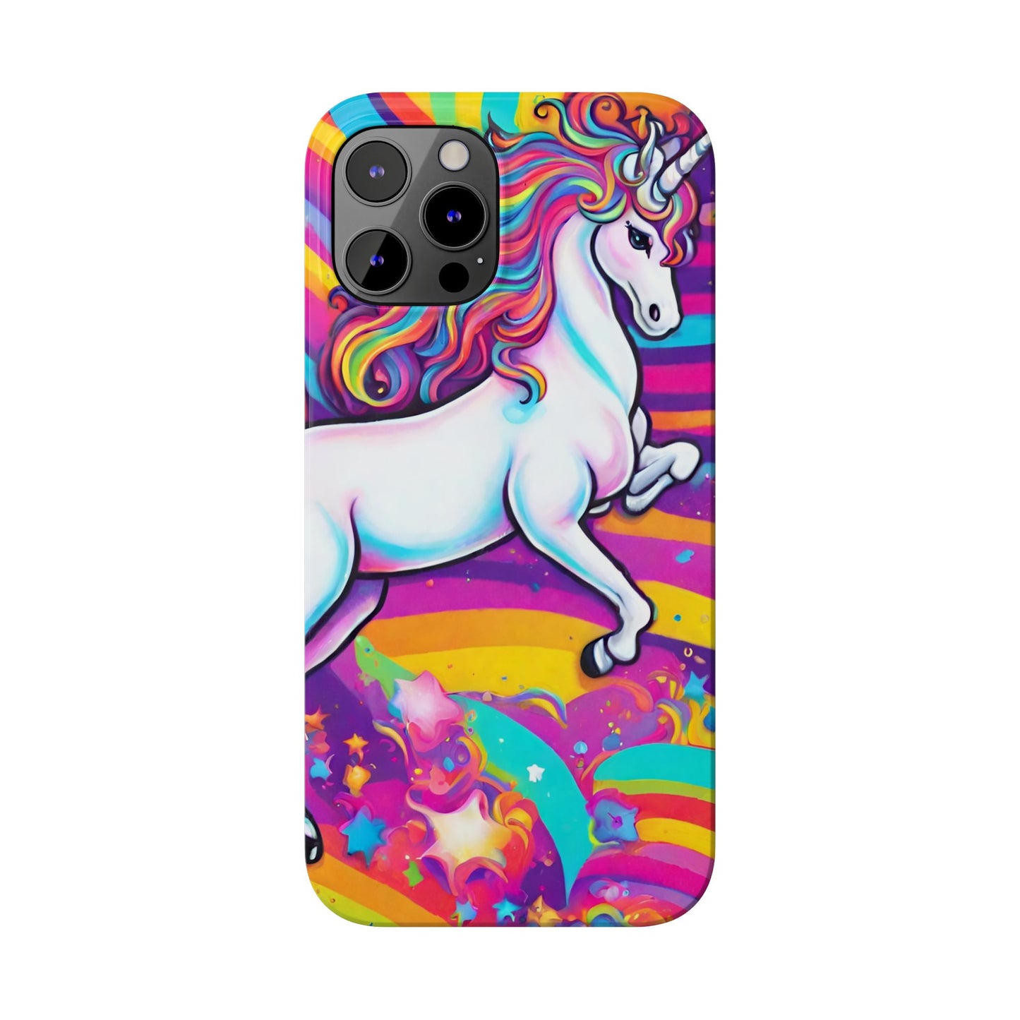 Rainbow Unicorn Slim Phone Case