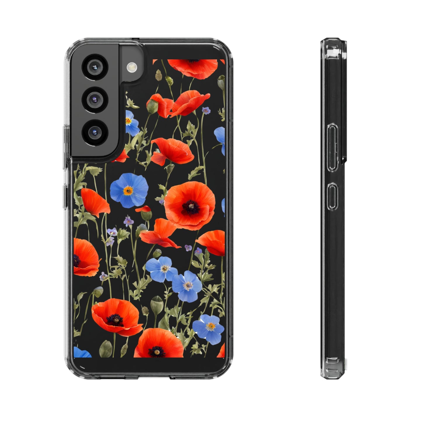 Poppy Clear Phone Case