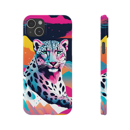 Snow Leopard Slim Phone Case