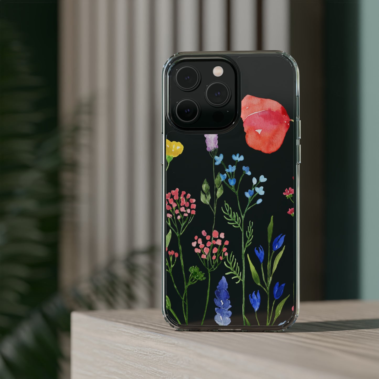 Wildflower Clear Phone Case