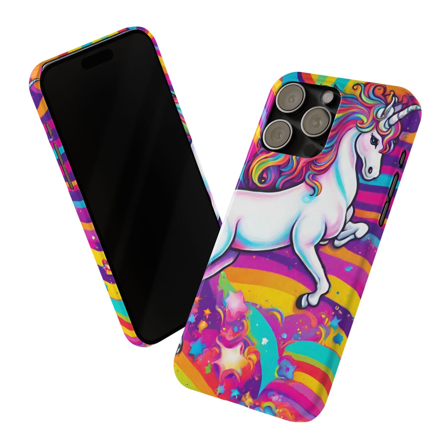 Rainbow Unicorn Slim Phone Case