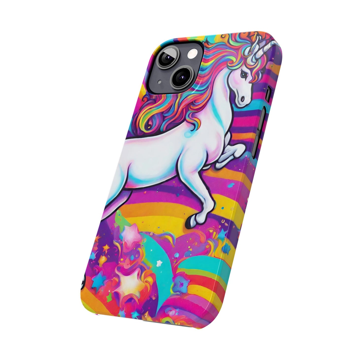 Rainbow Unicorn Slim Phone Case