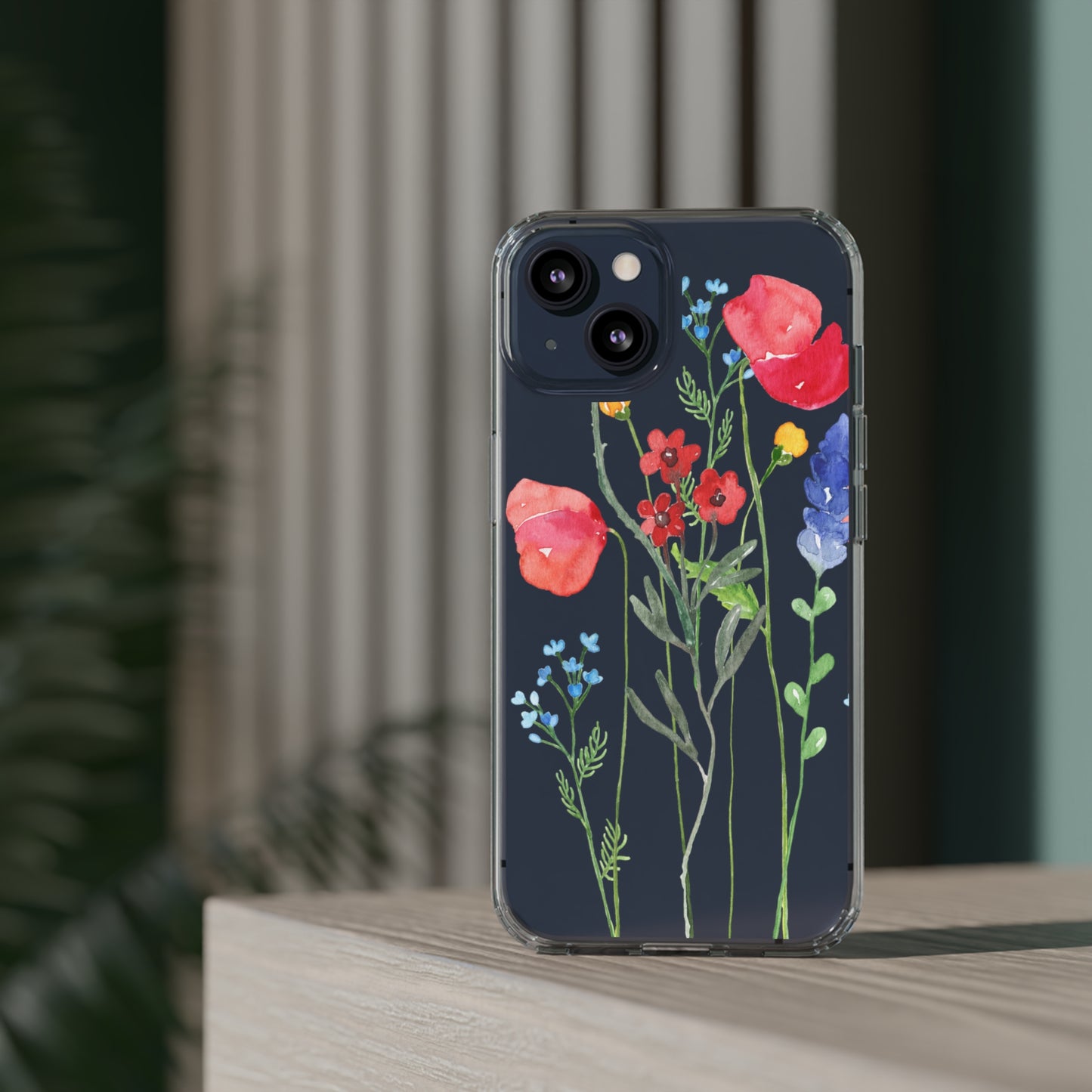 Wildflower Clear Phone Case