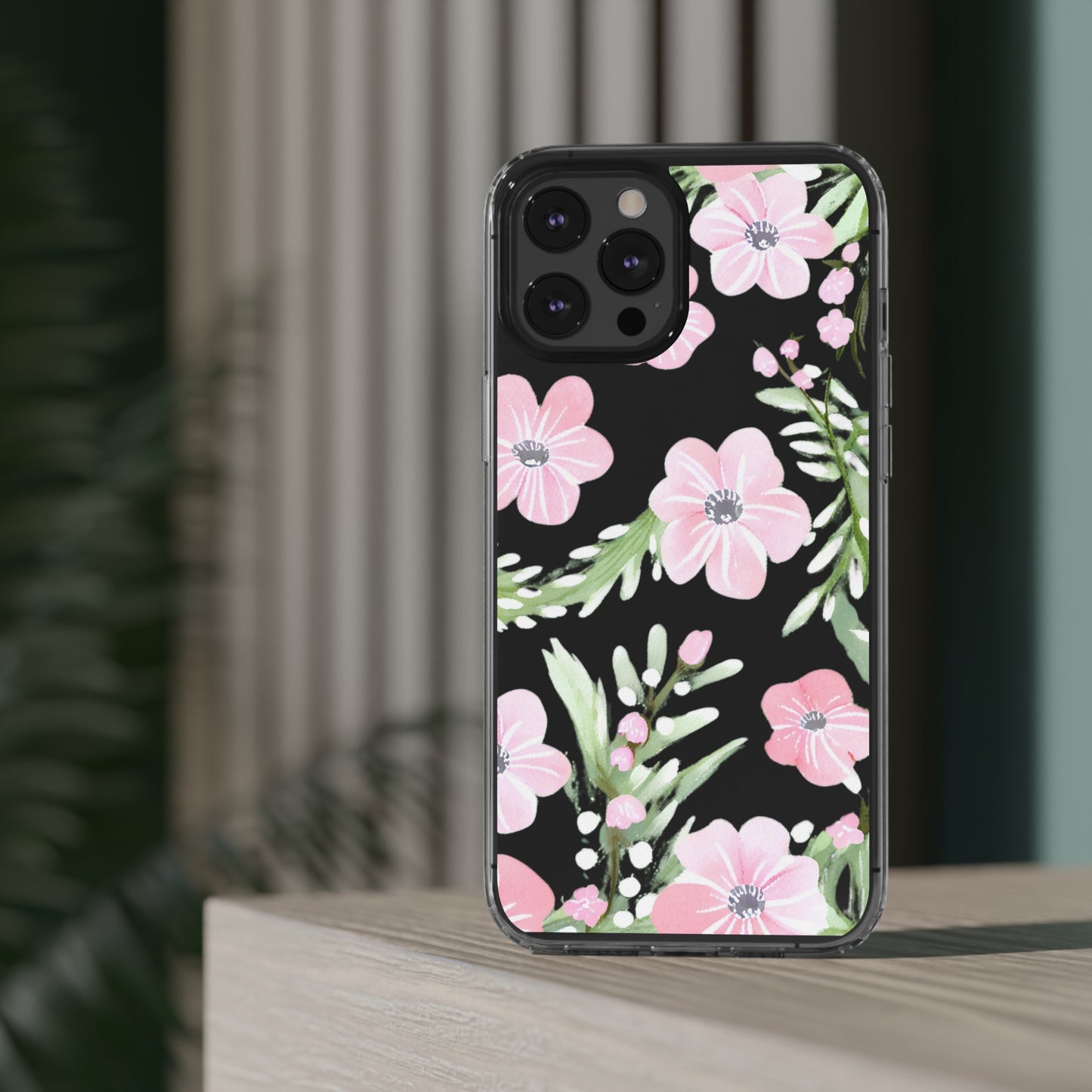 Watercolor Flower Clear Phone Case