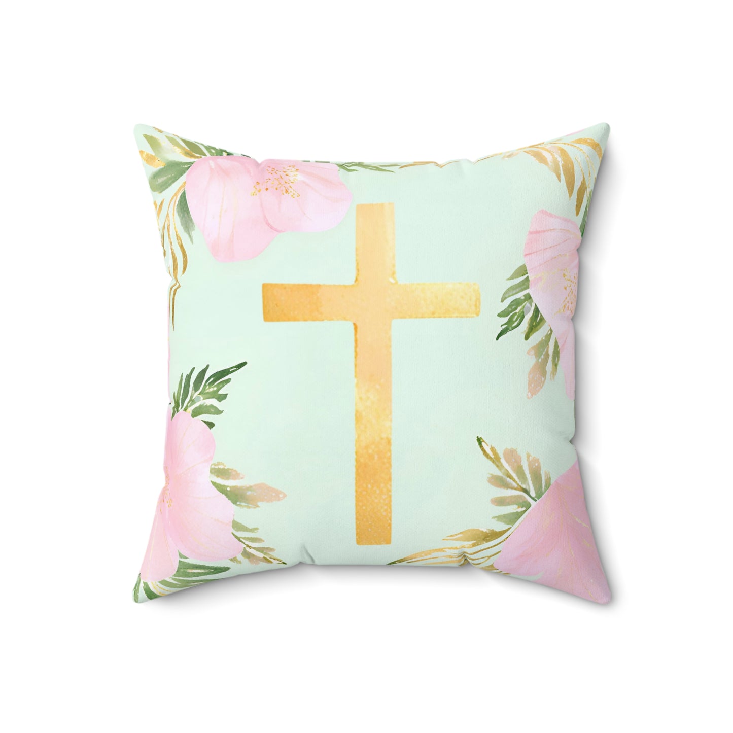 Gold Cross Pillow