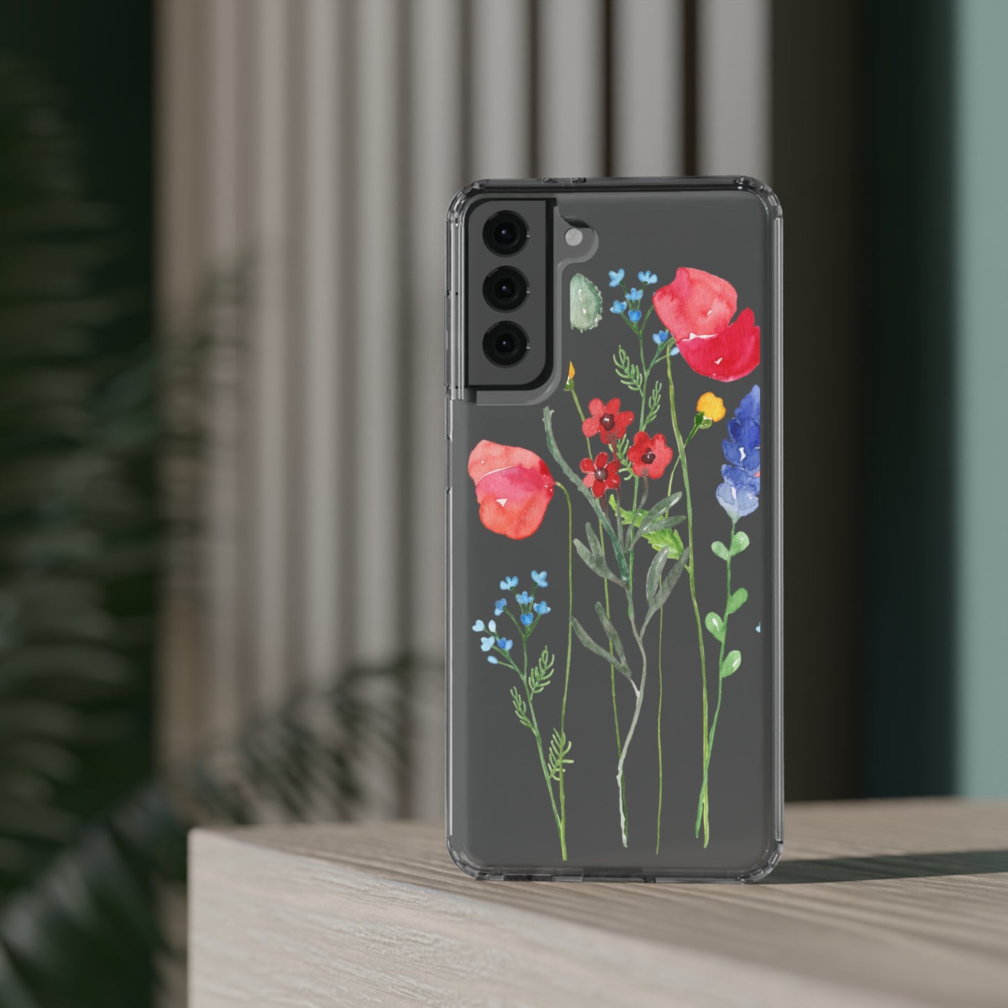 Wildflower Clear Phone Case