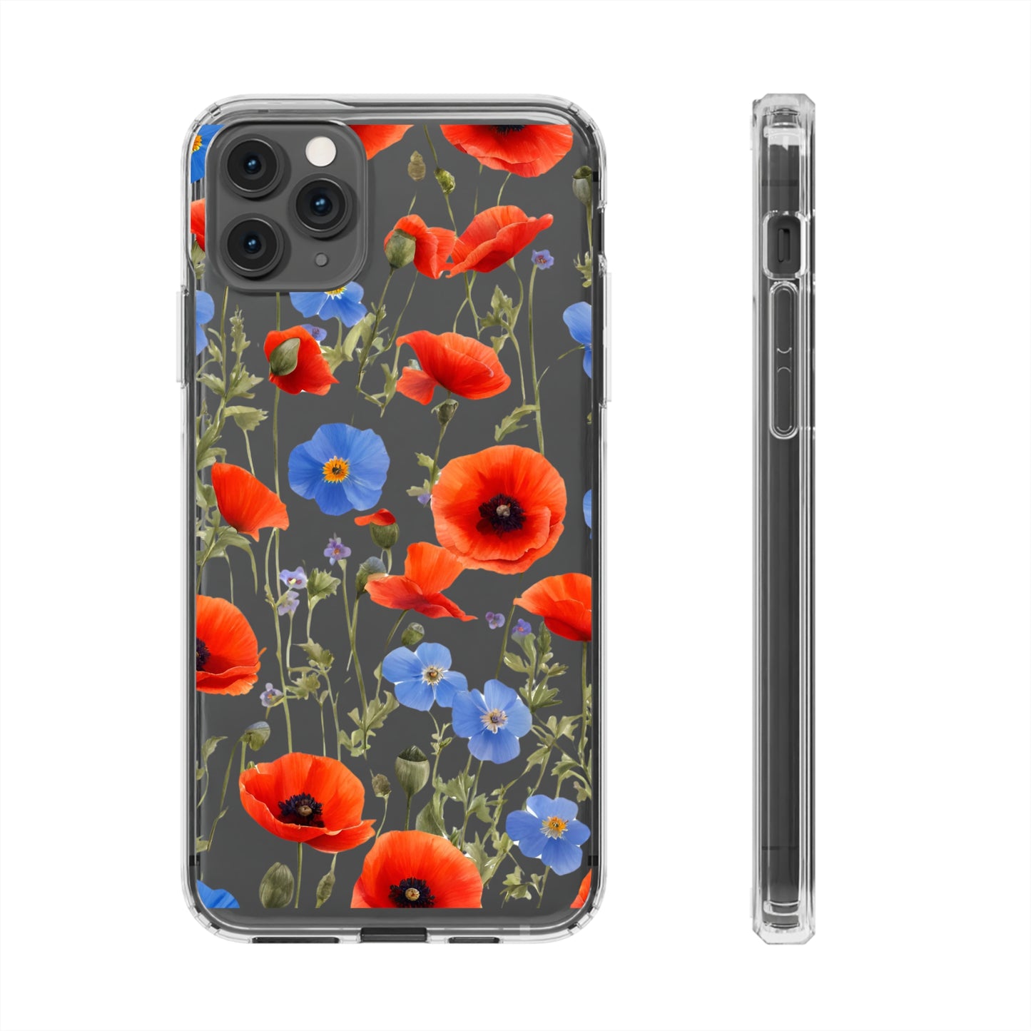 Poppy Clear Phone Case