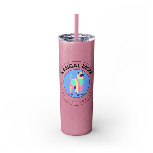 Kangal Mom Skinny Tumbler with Straw, 20oz