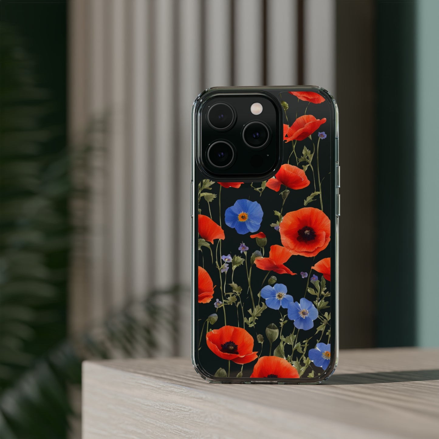 Poppy Clear Phone Case