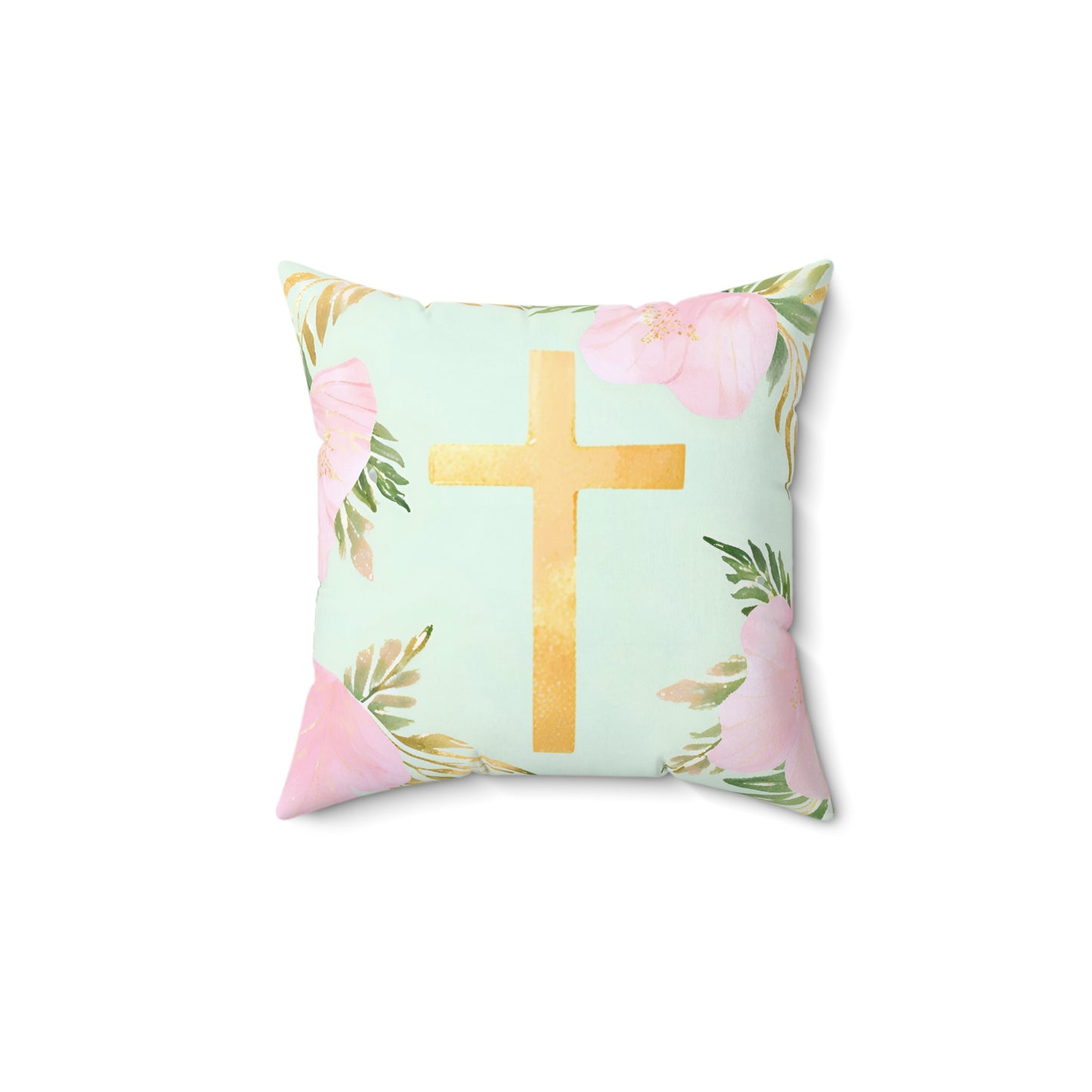 Gold Cross Pillow