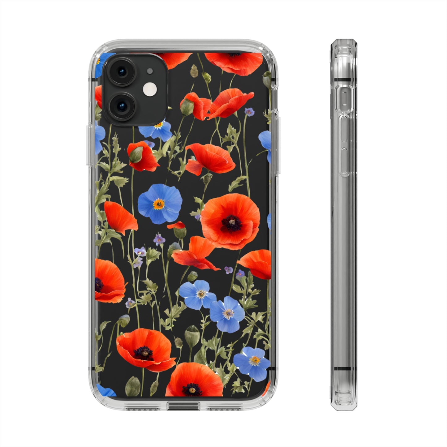 Poppy Clear Phone Case