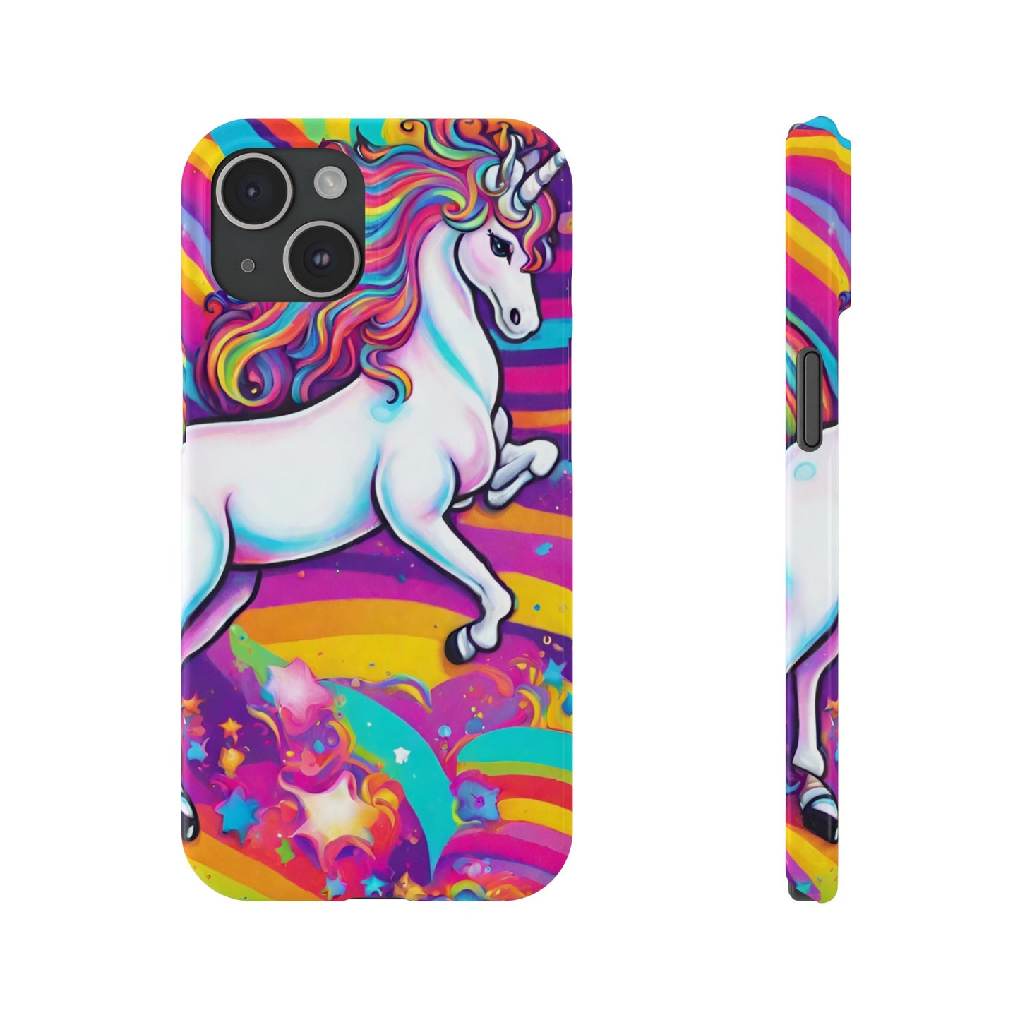 Rainbow Unicorn Slim Phone Case