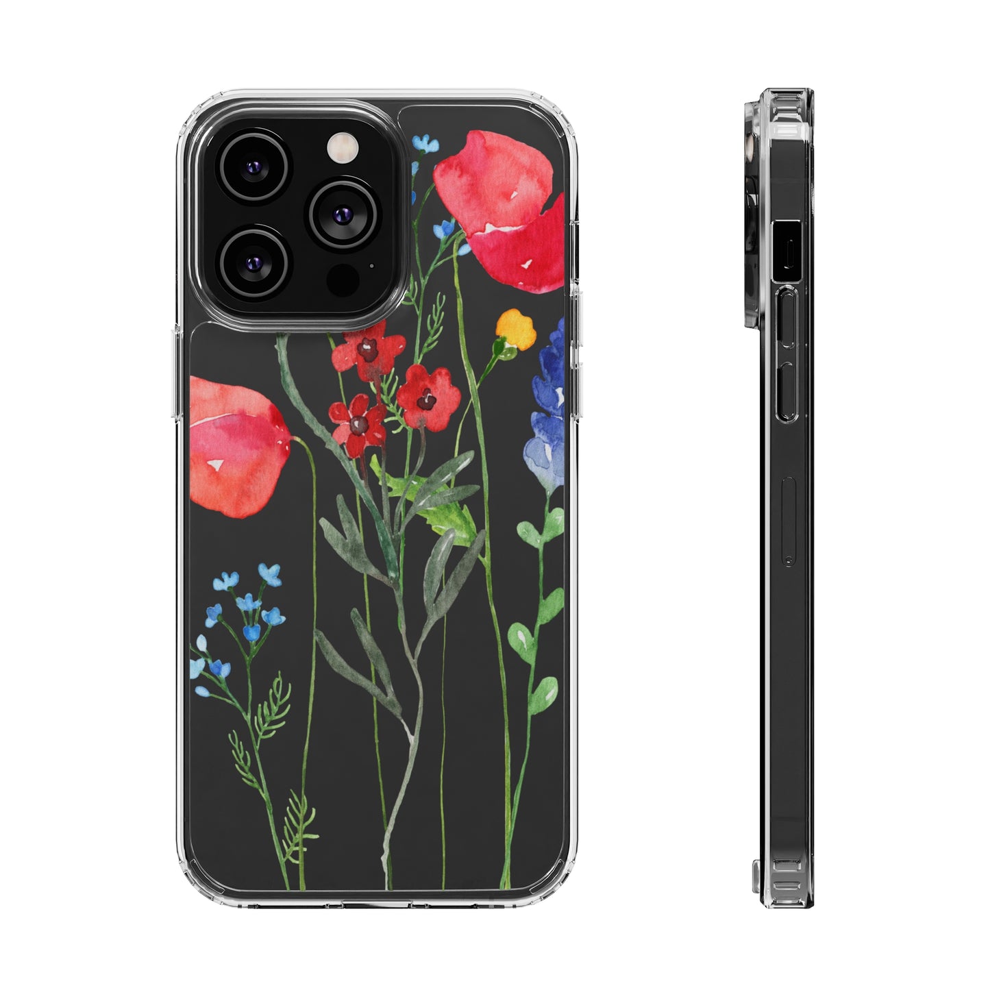 Wildflower Clear Phone Case