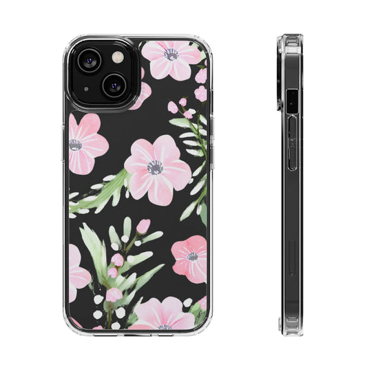 Watercolor Flower Clear Phone Case