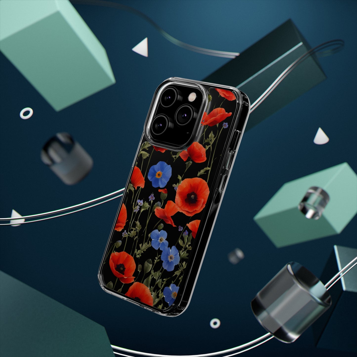 Poppy Clear Phone Case