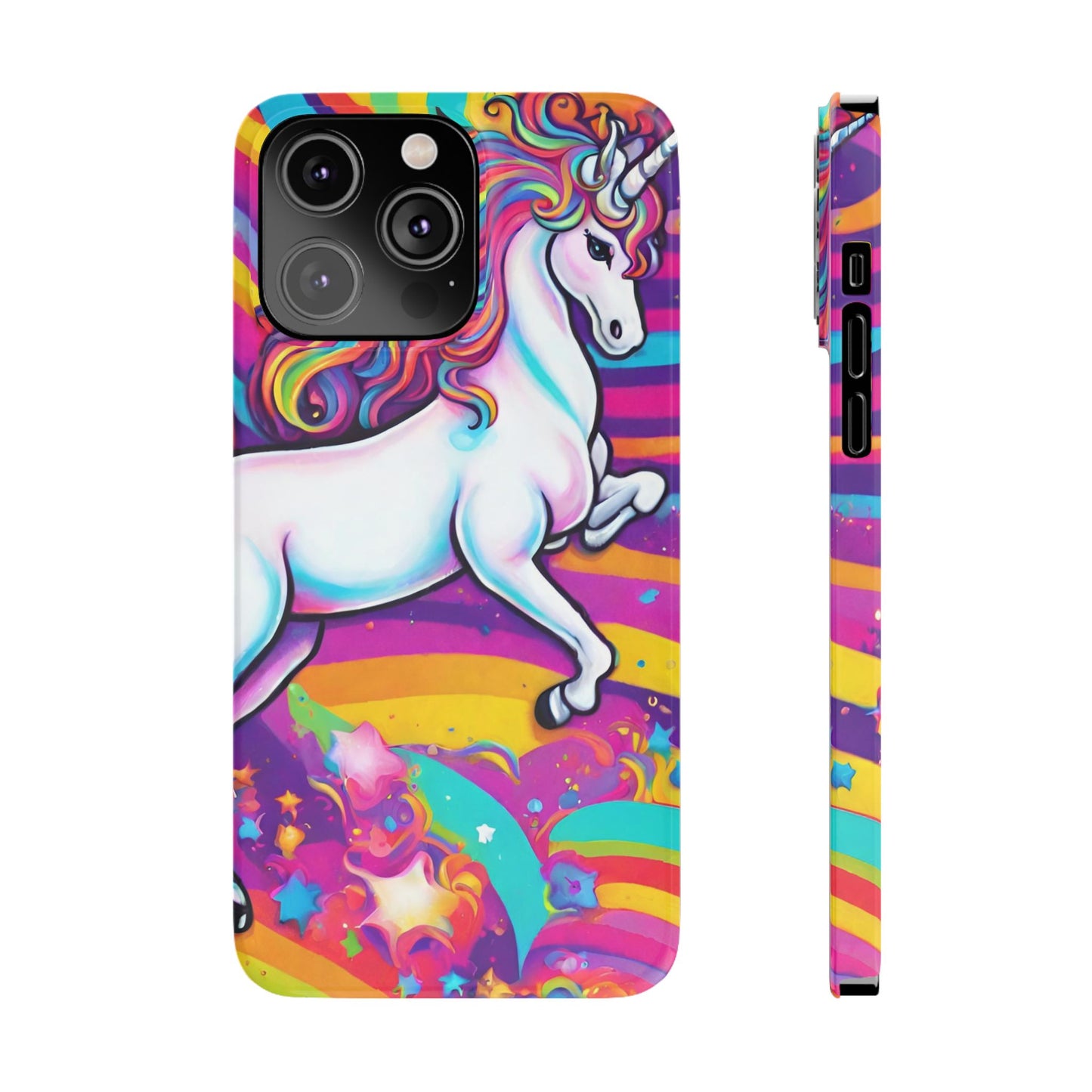 Rainbow Unicorn Slim Phone Case