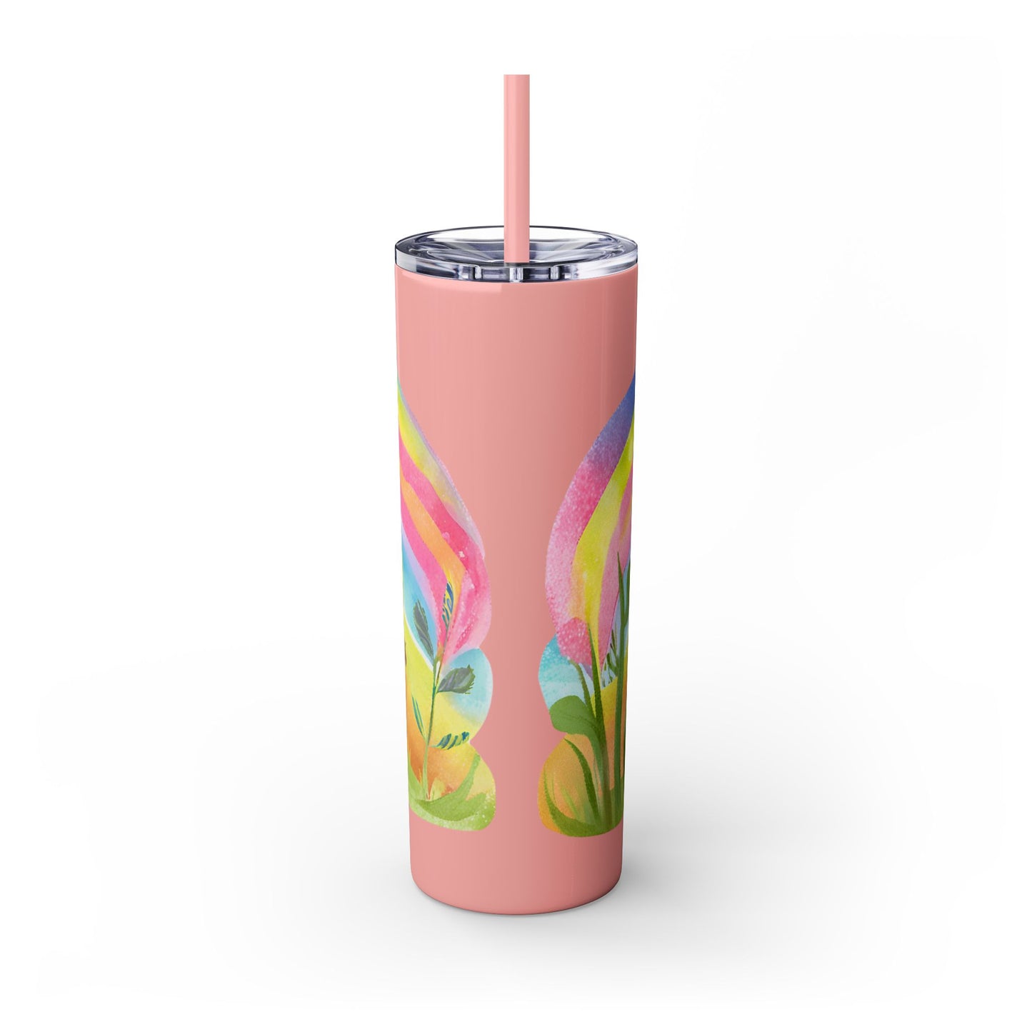 Rainbow Pig Tumbler with Straw, 20oz