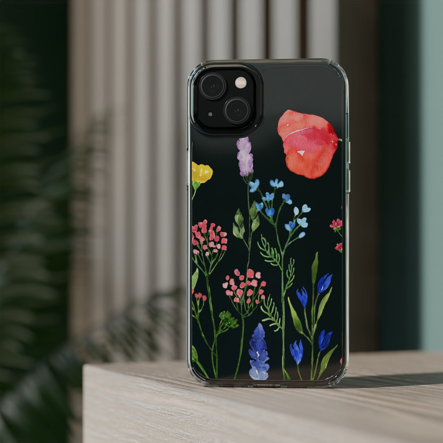 Wildflower Clear Phone Case