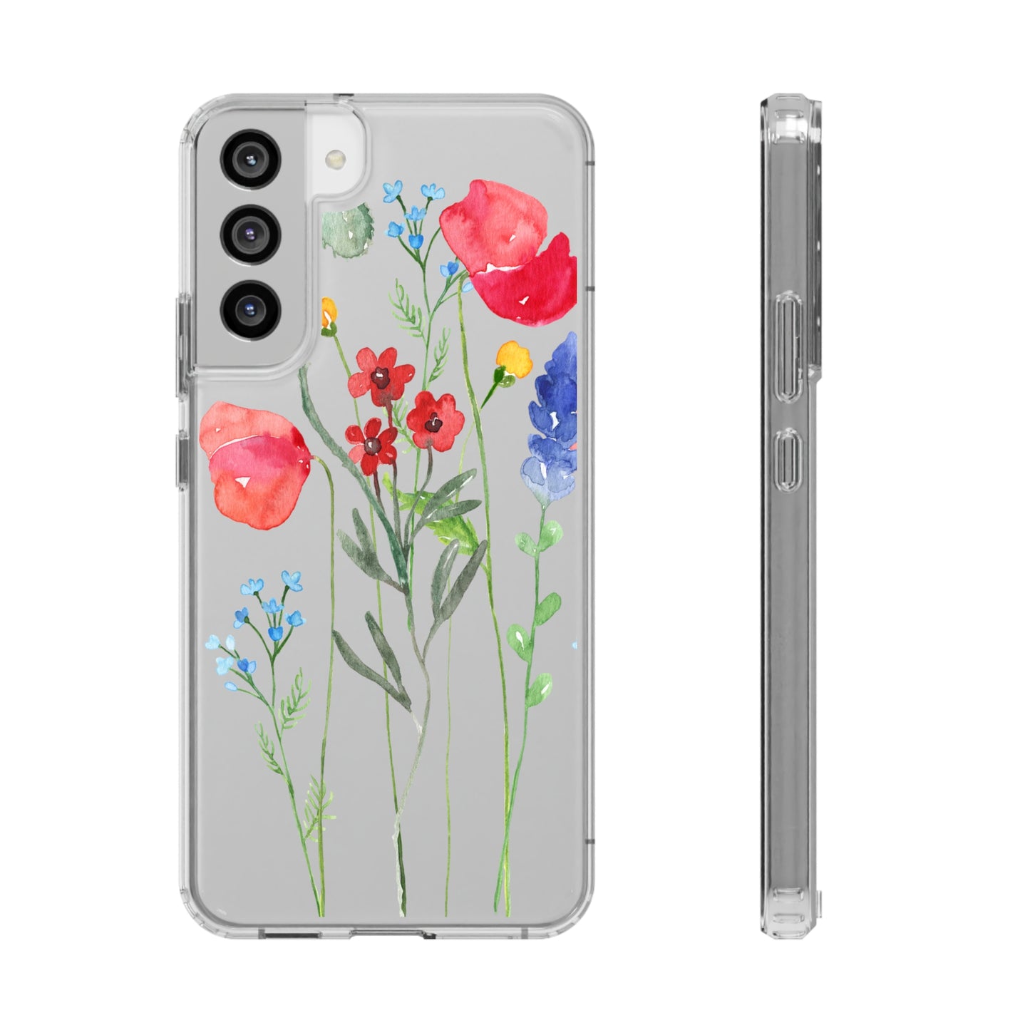 Wildflower Clear Phone Case