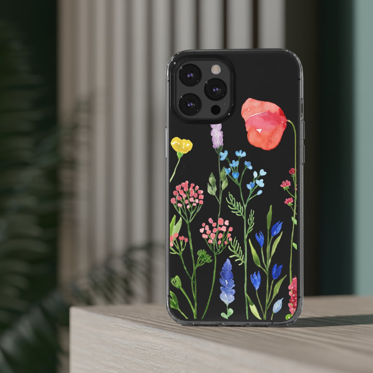 Wildflower Clear Phone Case