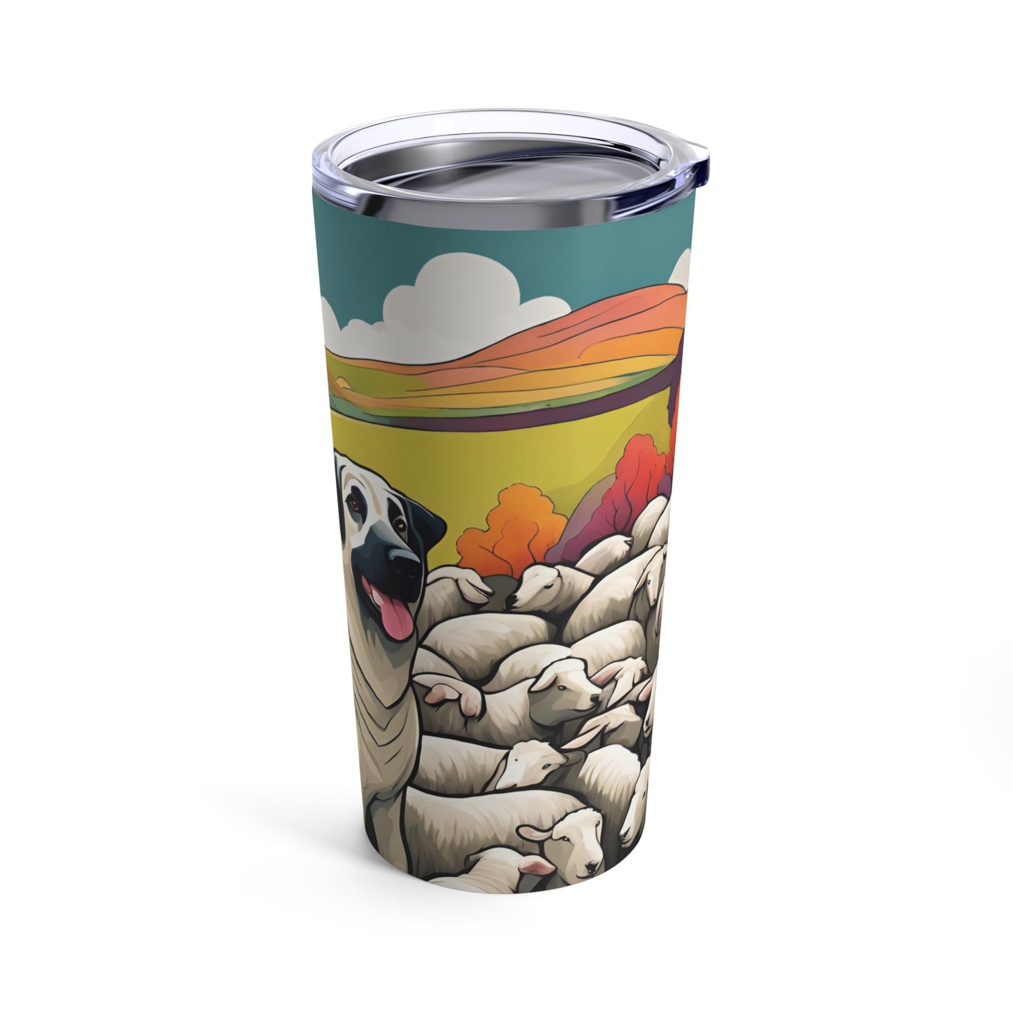 Kangal with flock Tumbler 20oz