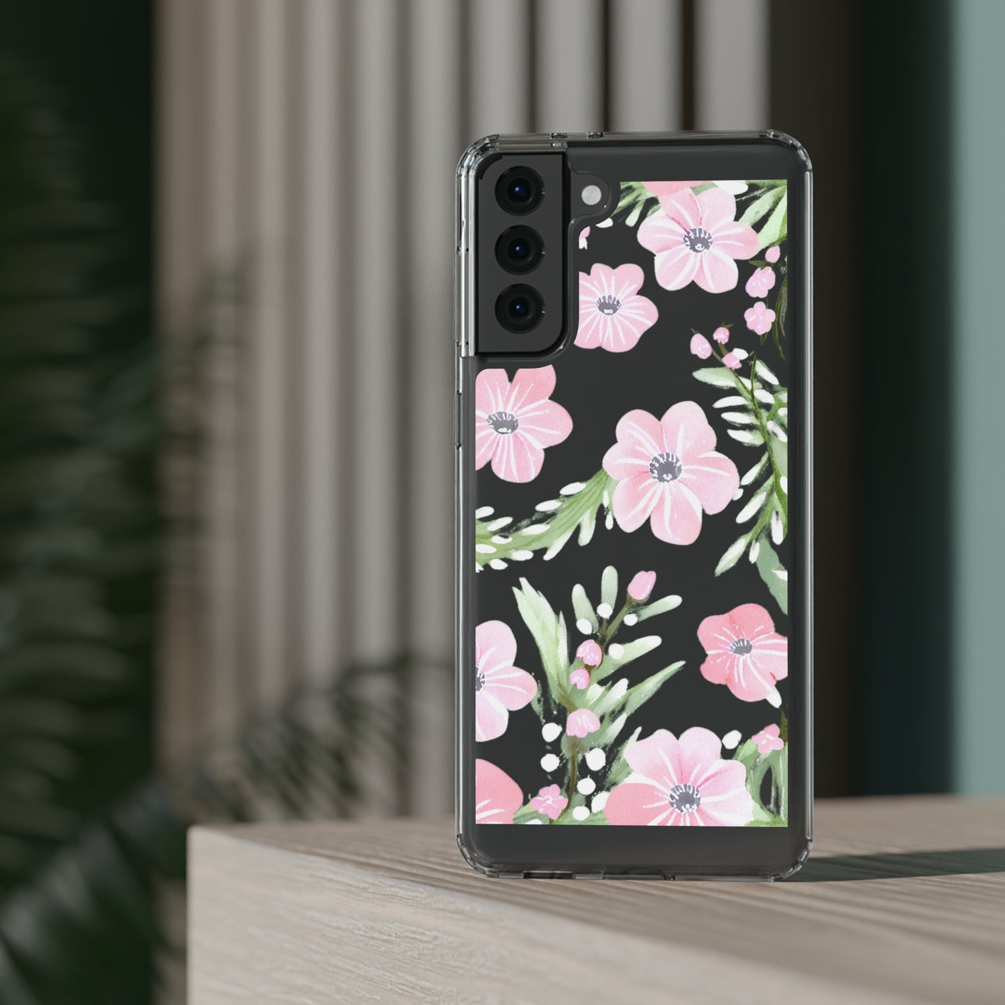 Watercolor Flower Clear Phone Case