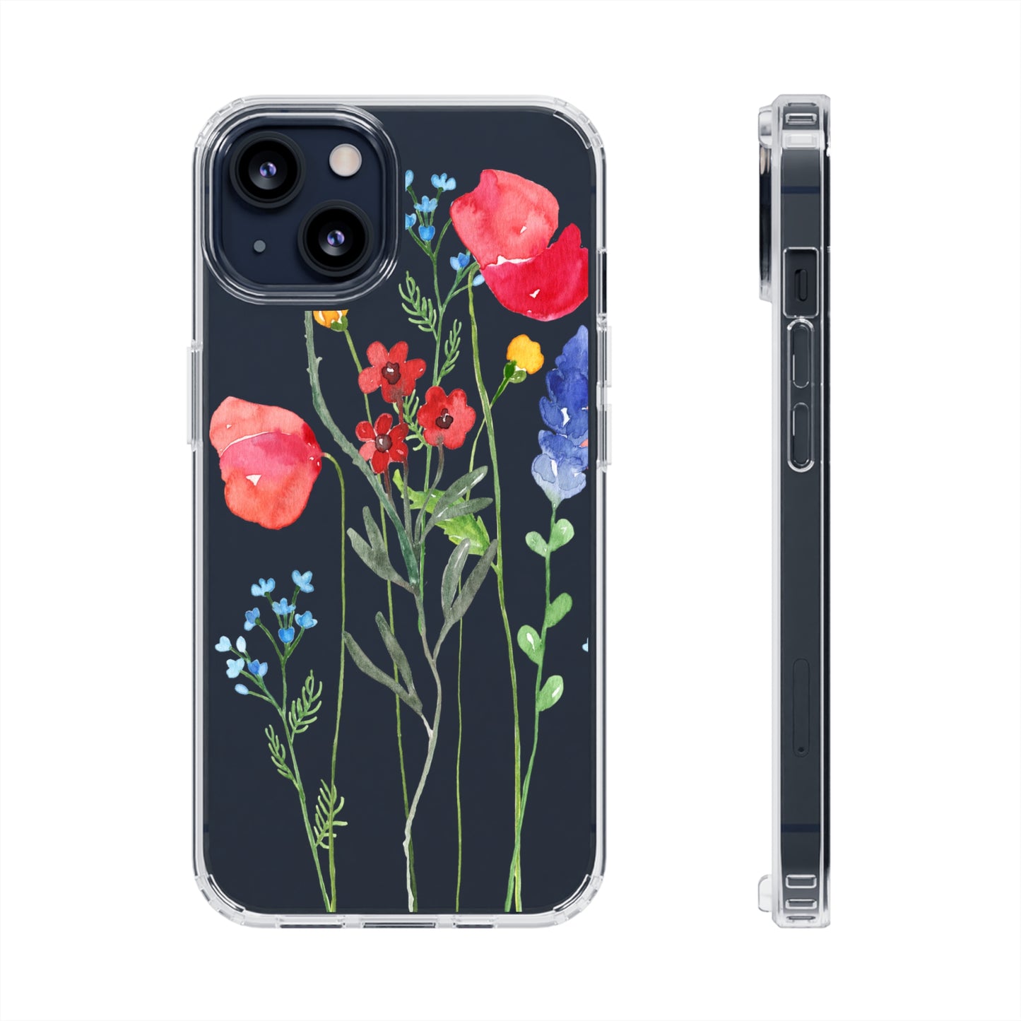 Wildflower Clear Phone Case