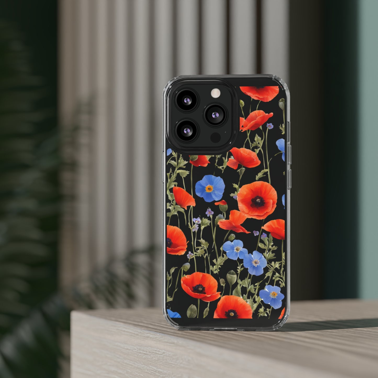 Poppy Clear Phone Case