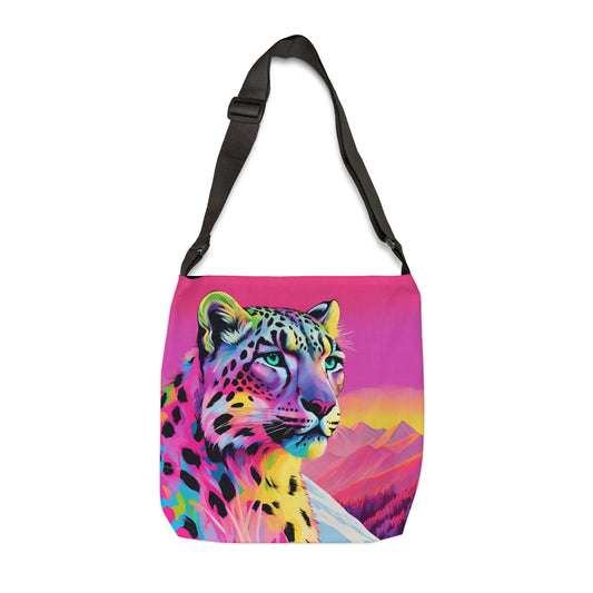 Snow Leopard Adjustable Tote