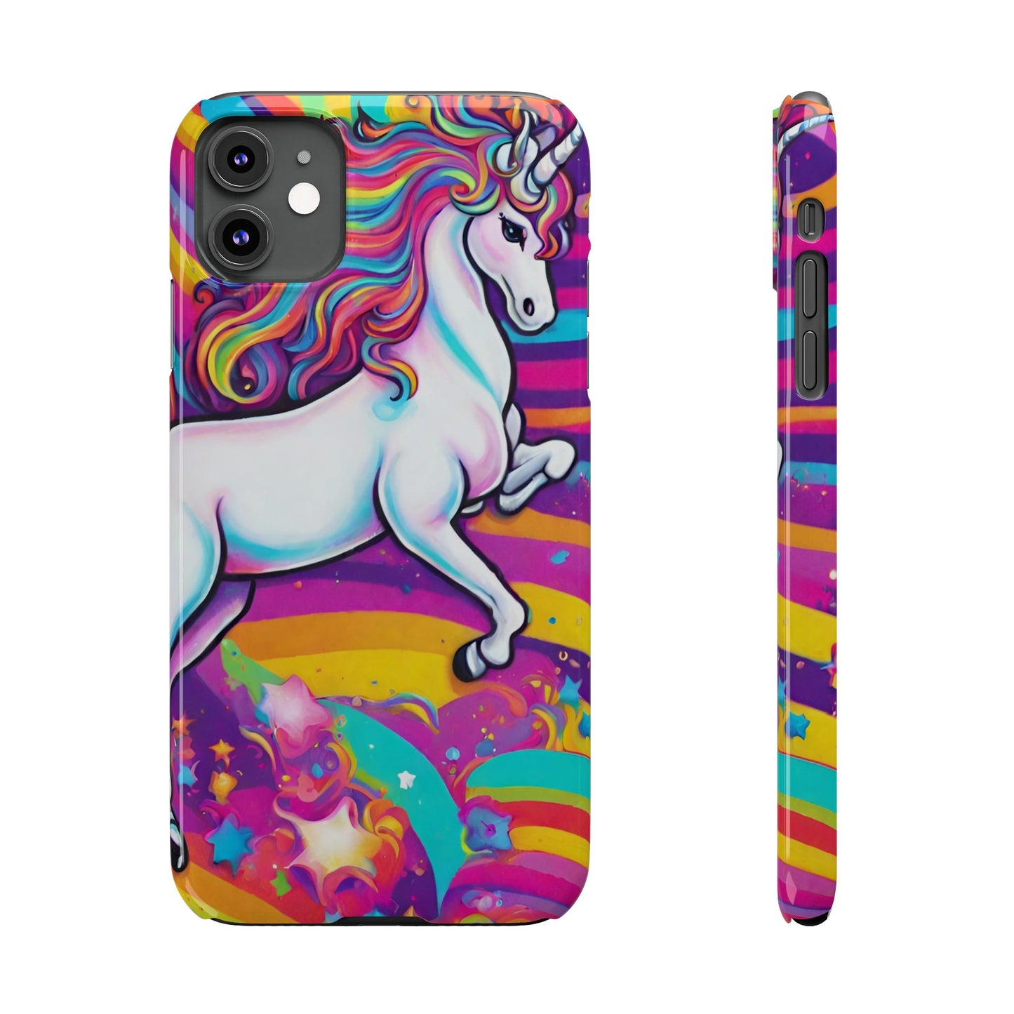 Rainbow Unicorn Slim Phone Case