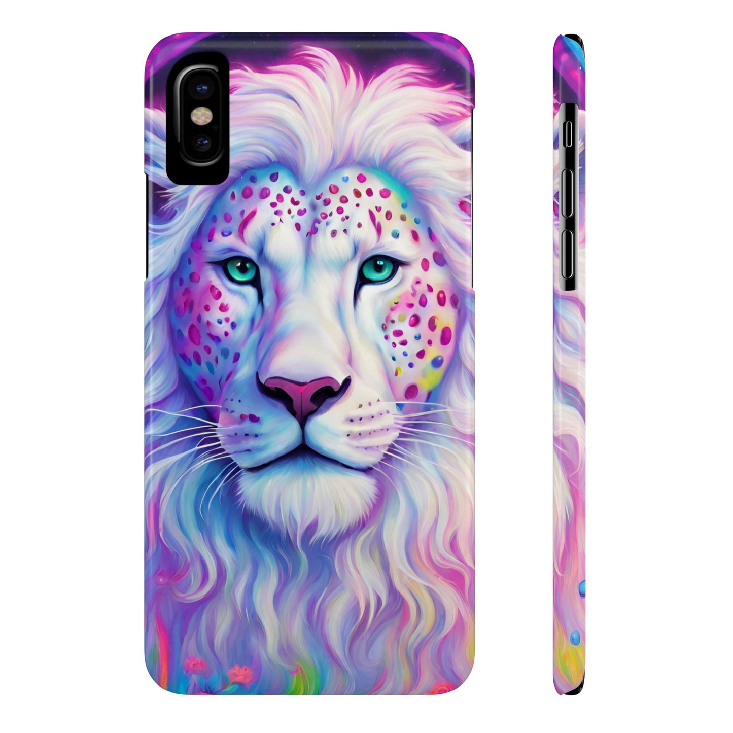 White Lion Slim Phone Case