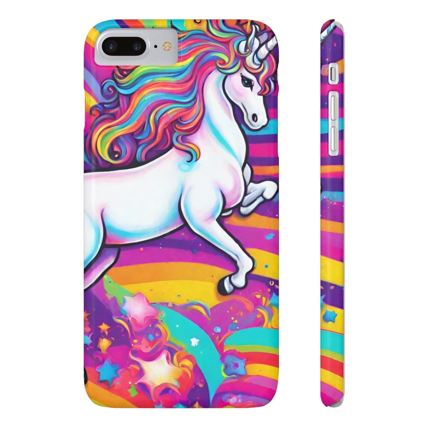 Rainbow Unicorn Slim Phone Case