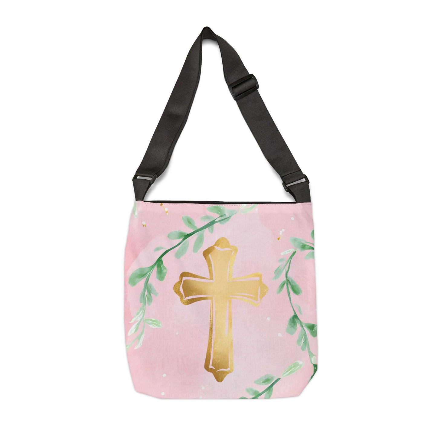 Cross with Garland Adjustable Tote