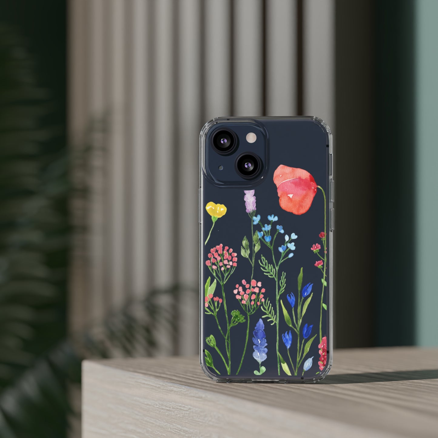 Wildflower Clear Phone Case